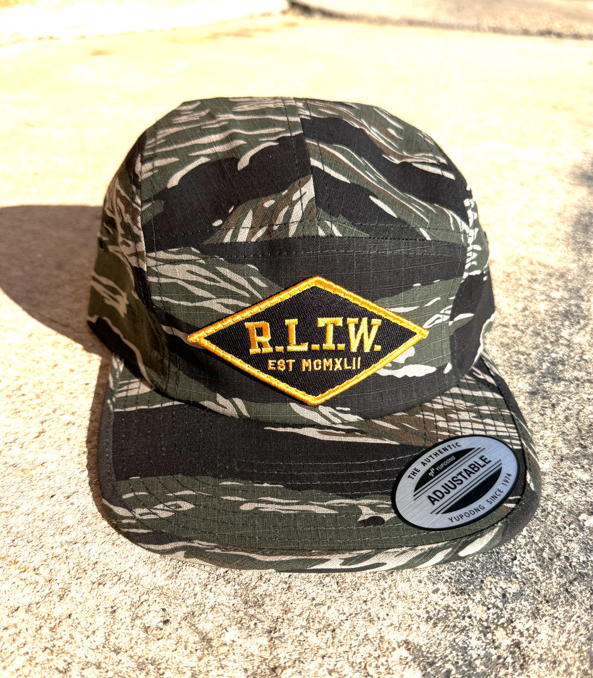 TNRA Diamond Flat Bill Cap - Tigerstripe