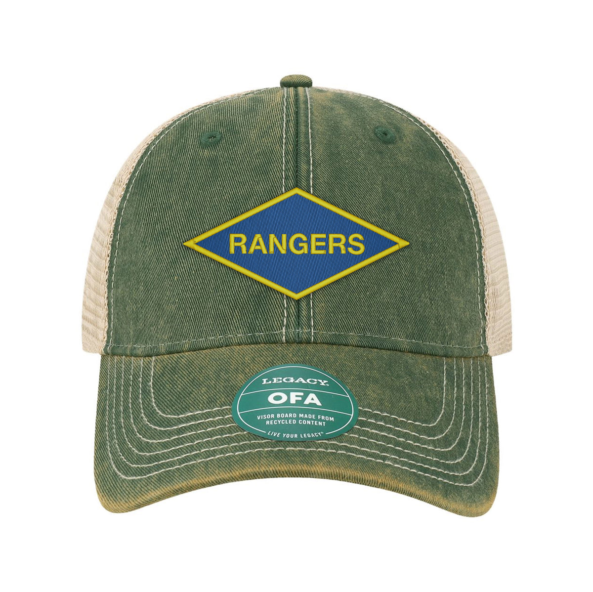Ranger Diamond Embroidered Old Trucker Hat