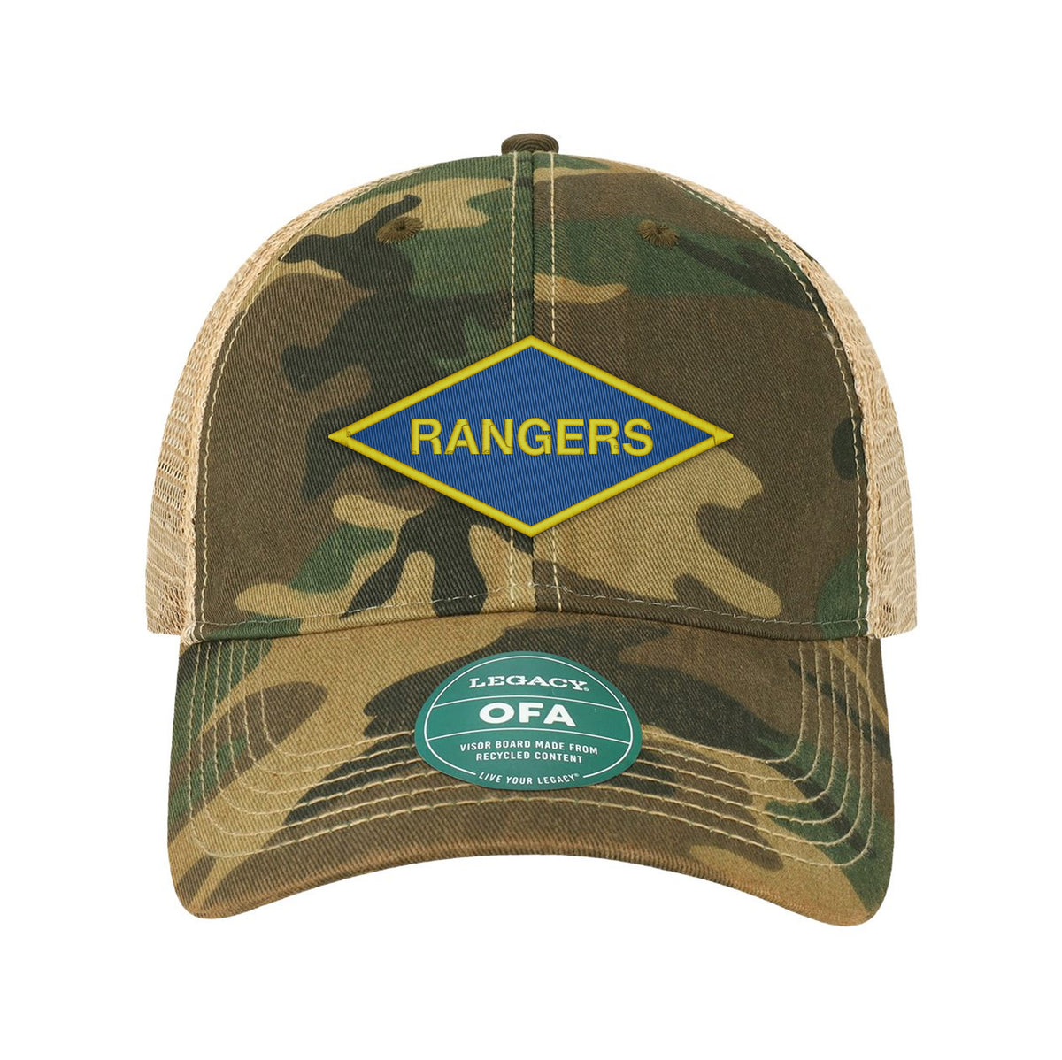 Ranger Diamond Embroidered Old Trucker Hat