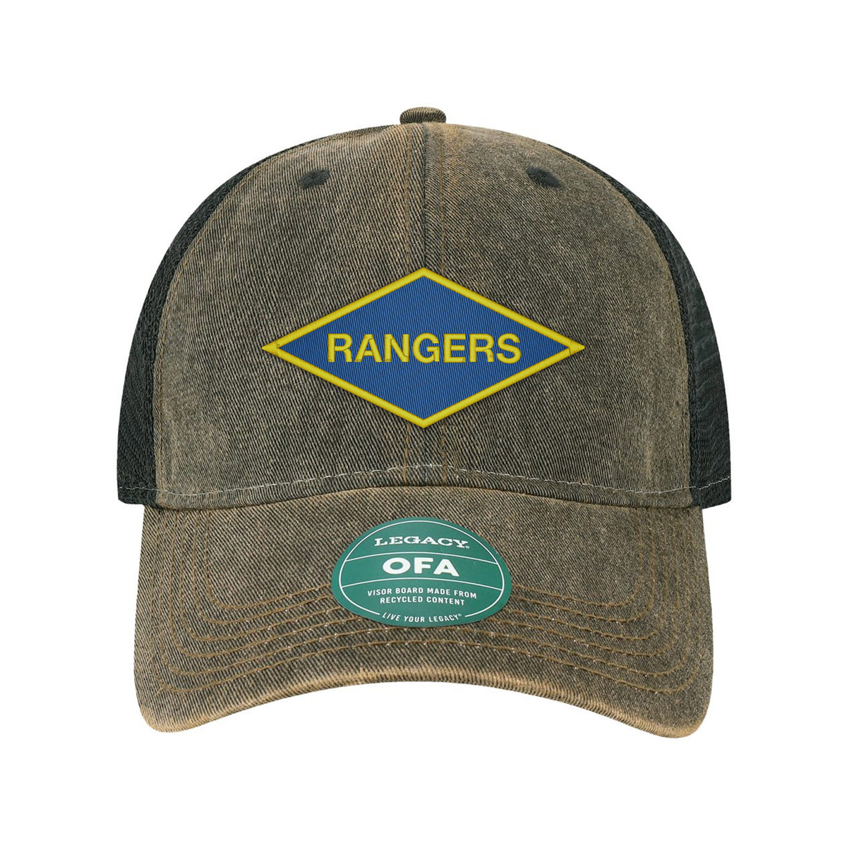 Ranger Diamond Embroidered Old Trucker Hat