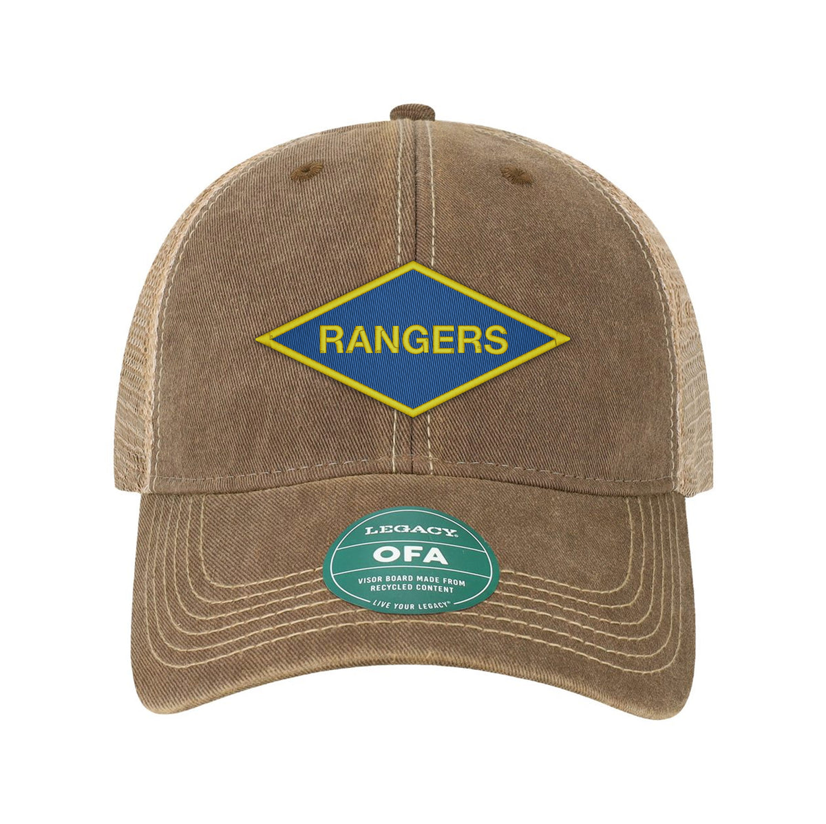 Ranger Diamond Embroidered Old Trucker Hat