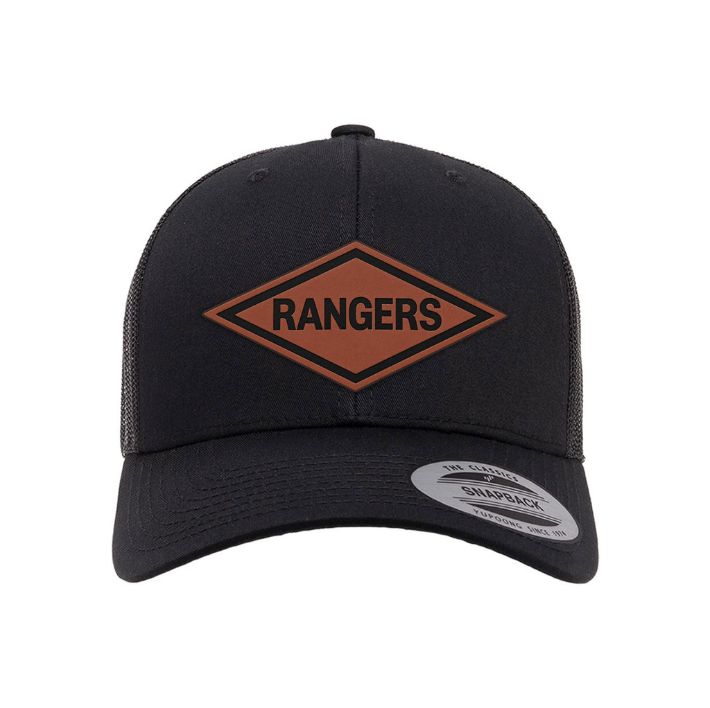 Ranger Diamond Leather Patch Retro Trucker Hat
