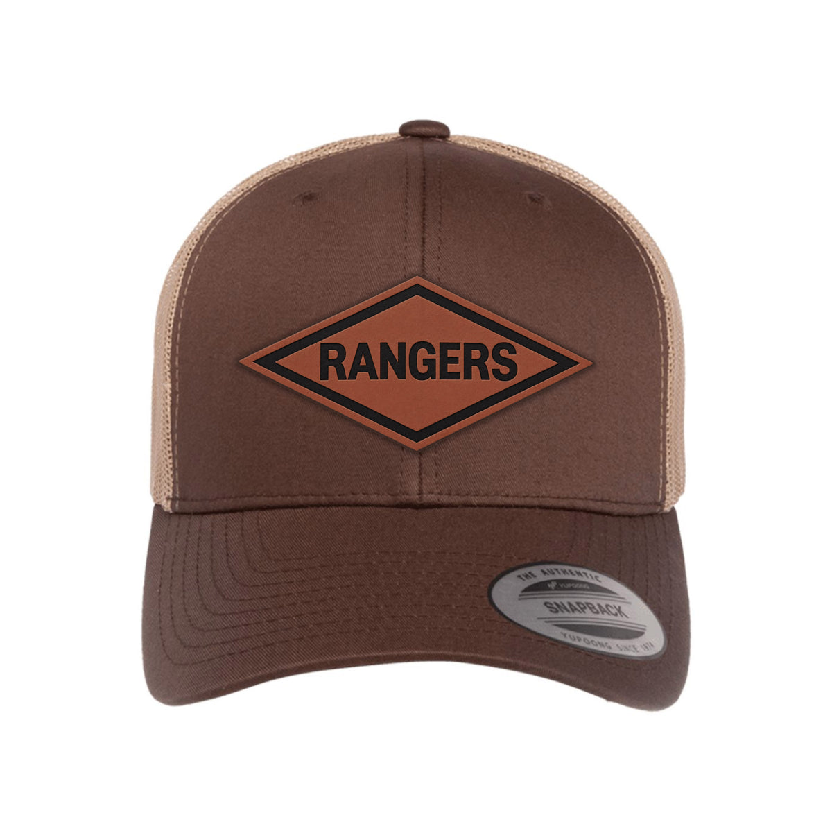 Ranger Diamond Leather Patch Retro Trucker Hat