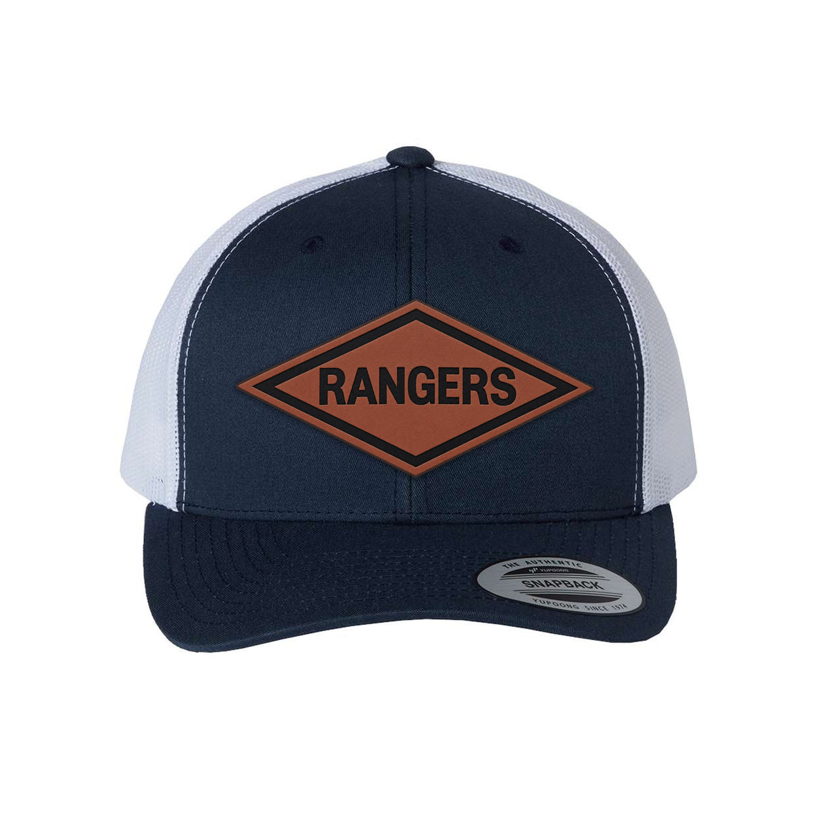 Ranger Diamond Leather Patch Retro Trucker Hat