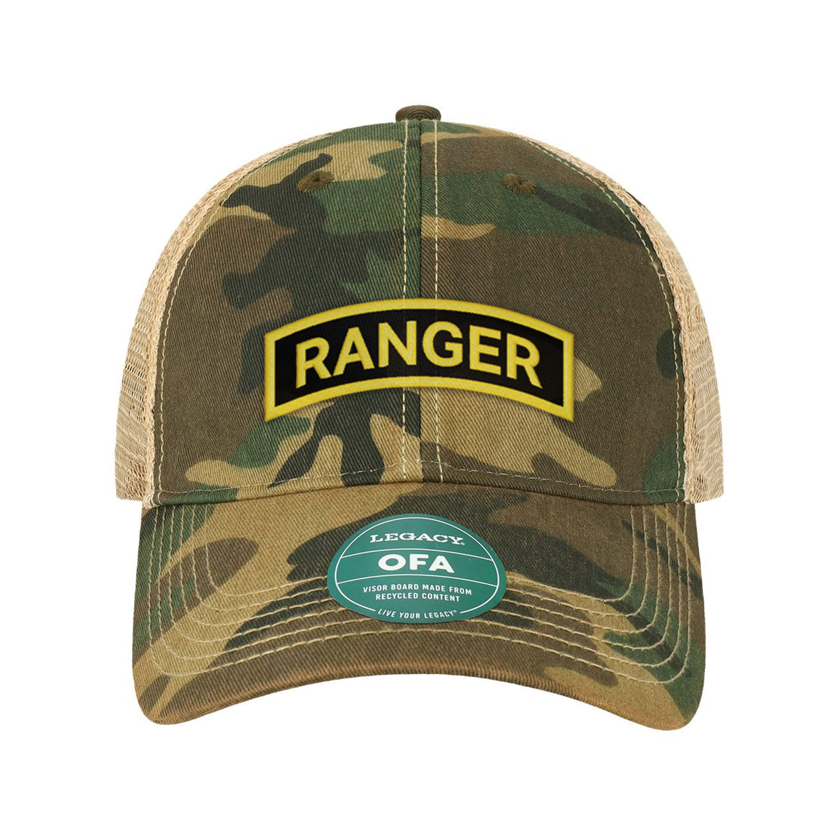Ranger Tab Embroidered Old Trucker Hat