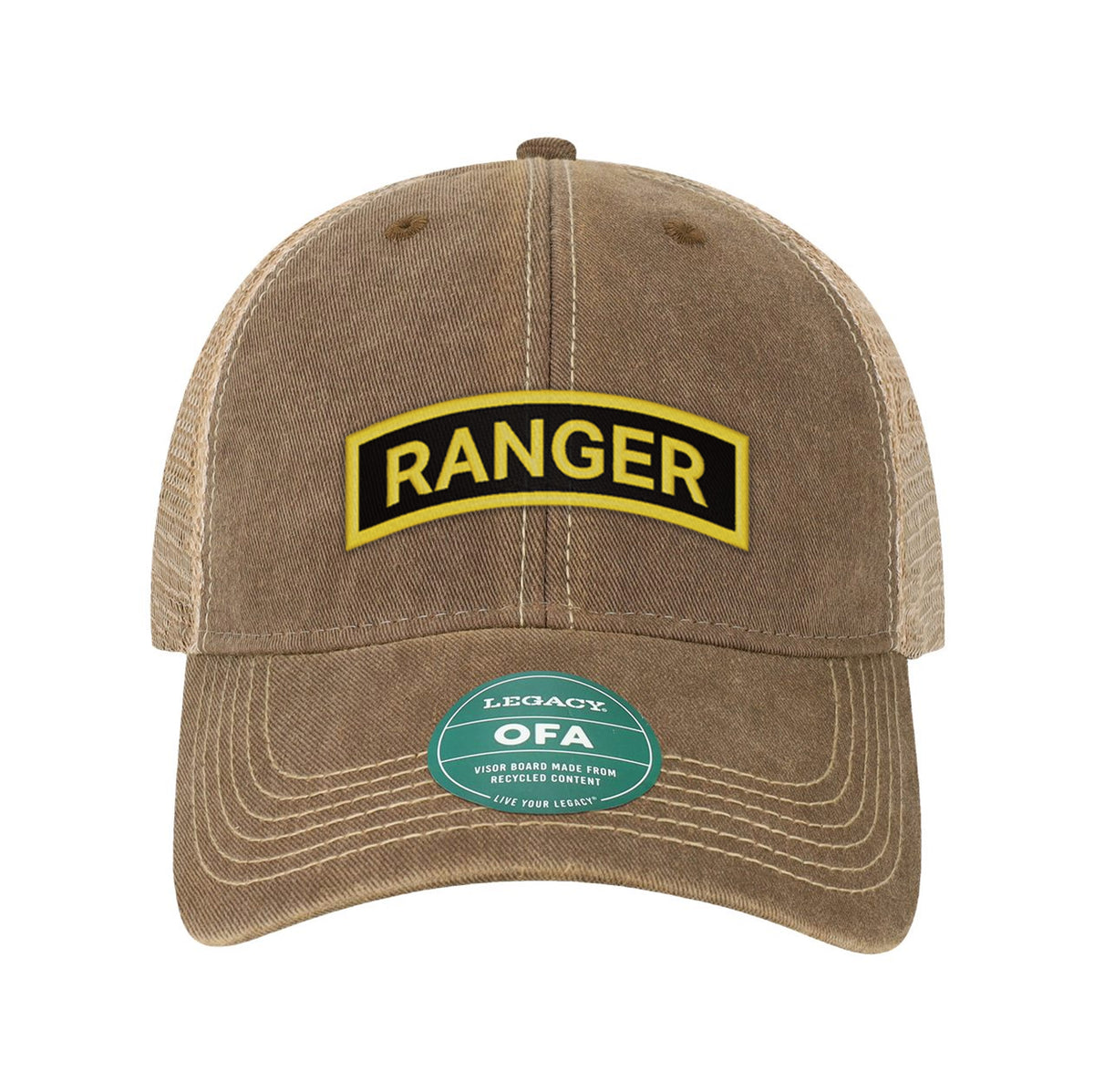 Ranger Tab Embroidered Old Trucker Hat