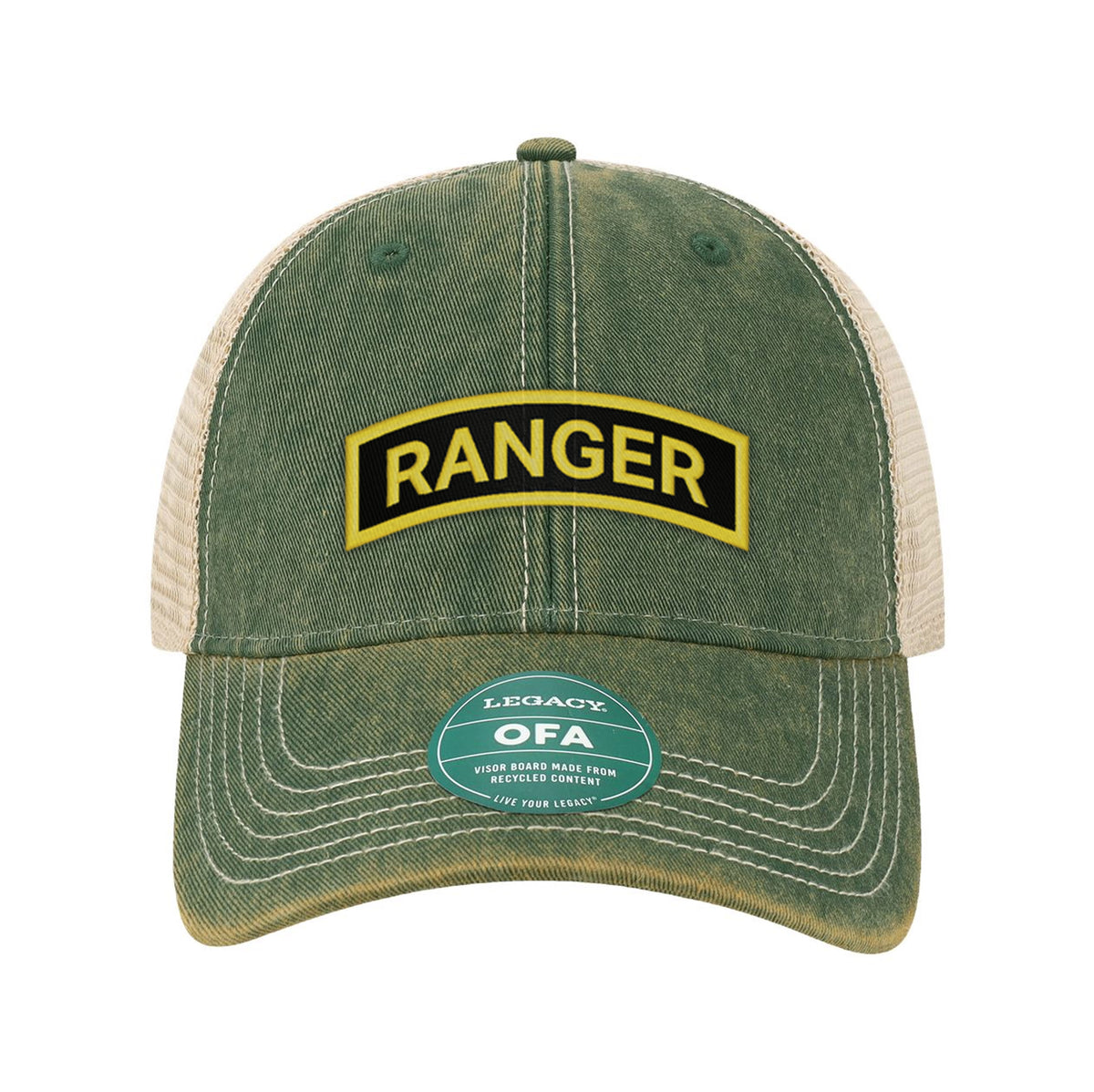 Ranger Tab Embroidered Old Trucker Hat