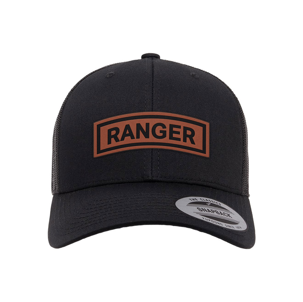 Ranger Tab Leather Patch Retro Trucker Hat