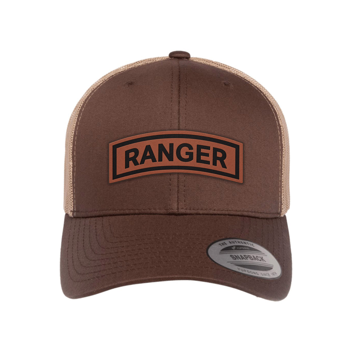 Ranger Tab Leather Patch Retro Trucker Hat