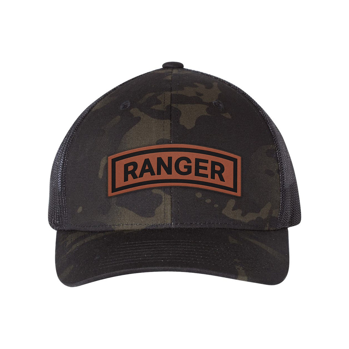Ranger Tab Leather Patch Retro Trucker Hat
