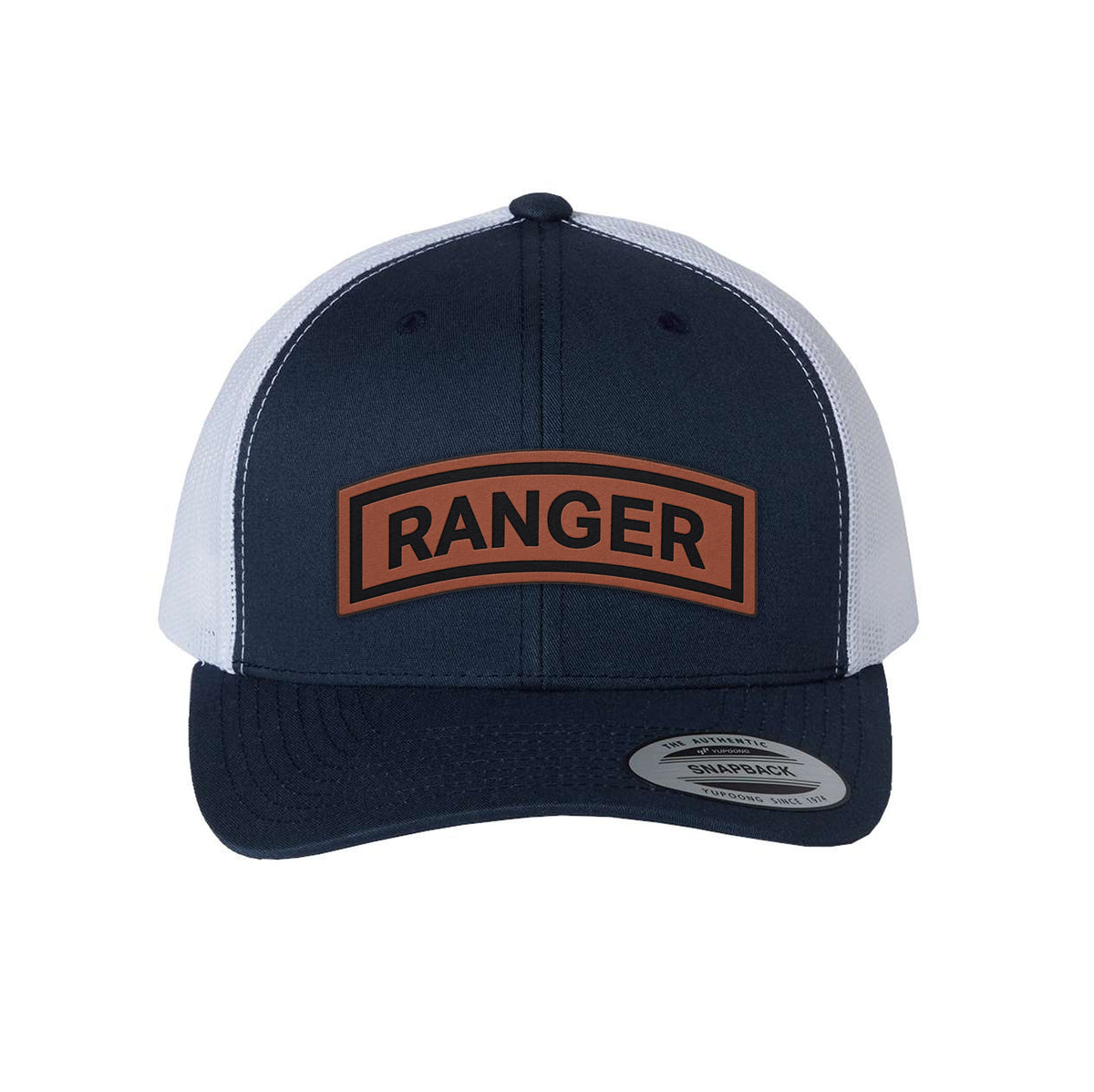 Ranger Tab Leather Patch Retro Trucker Hat