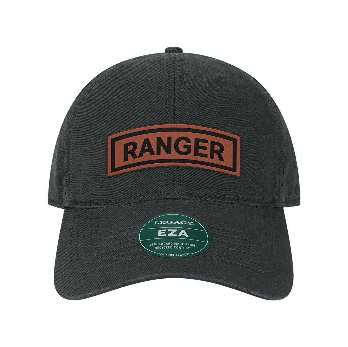 Ranger Tab Leather Patch Twill Dad Hat