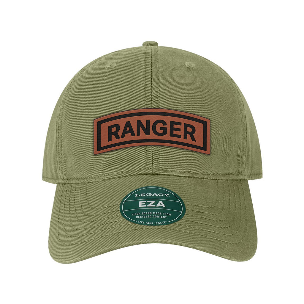 Ranger Tab Leather Patch Twill Dad Hat