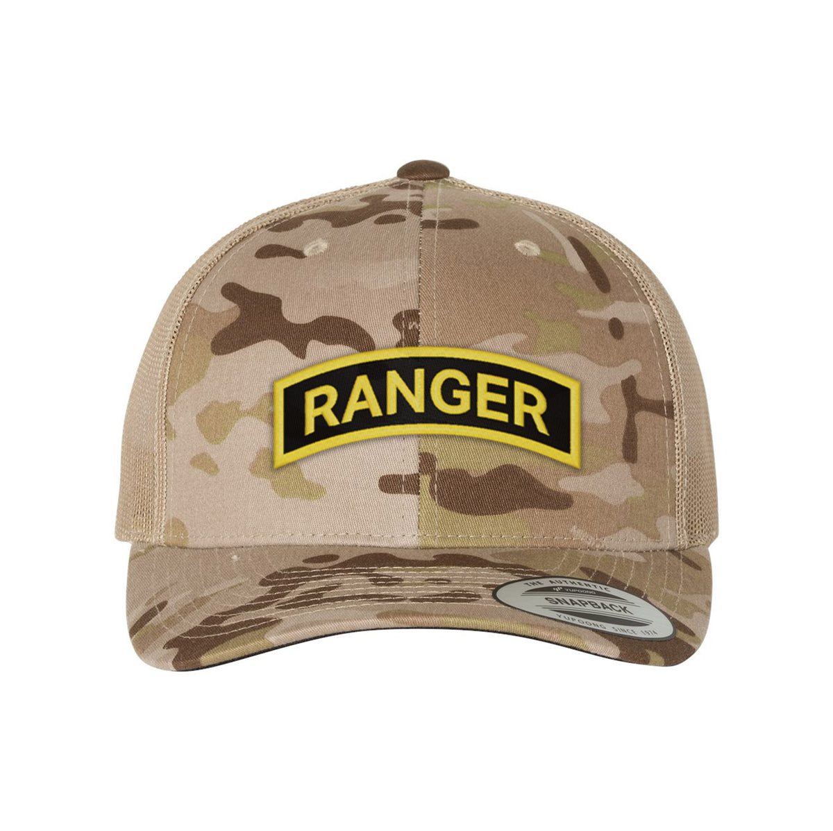 Ranger Tab Embroidered Retro Trucker Hat